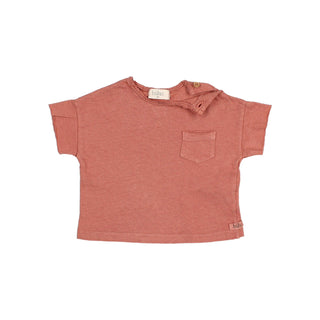 BB POCKET LINEN T-SHIRT  ARGILE