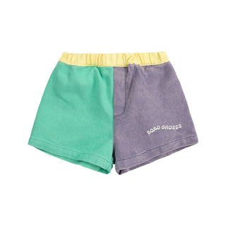 Color block woven shorts