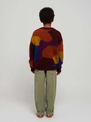 Multicolor intarsia jumper
