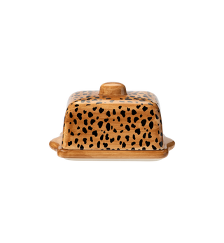 Leopard Butter Dish