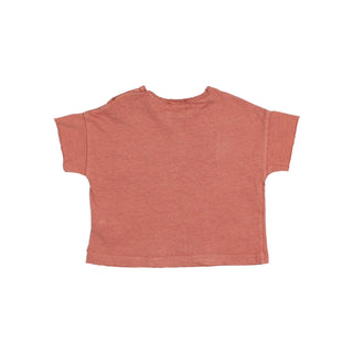 BB POCKET LINEN T-SHIRT  ARGILE