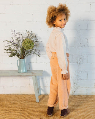 GIRLY CORDUROY PANTS APPLE BLOSSOM