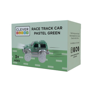 Race Track Car Pastel Groen | 1 Stuk