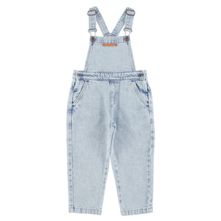 dungarees-washed blue denim