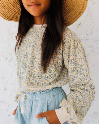 FLOWER DOTS SWEATSHIRT