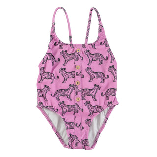 swimsuit-lavender black tigers