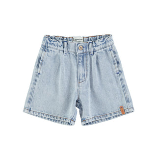 boy shorts-washed denim