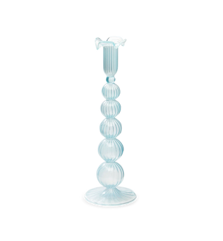 Cloudy Glass Candle Holder